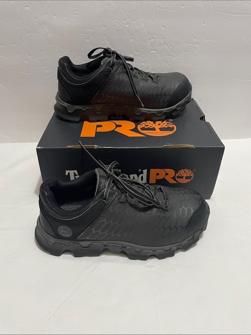 Timberland PRO Women’s Black Powertrain Sport Alloy Toe Work Shoes 9W